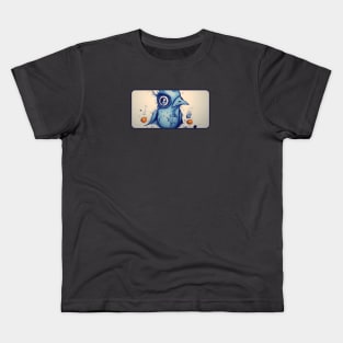 Blue bird drawing Kids T-Shirt